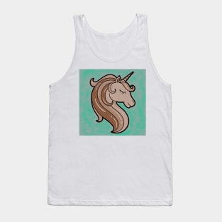 cute brown unicorn Tank Top